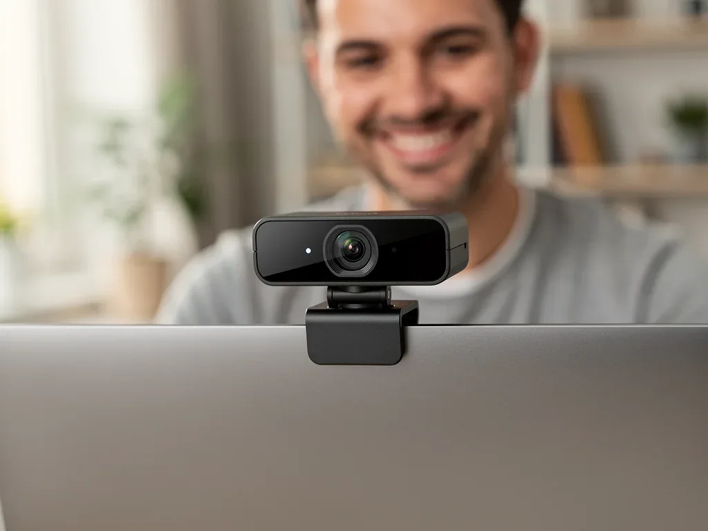 High-quality portable webcam for remote work