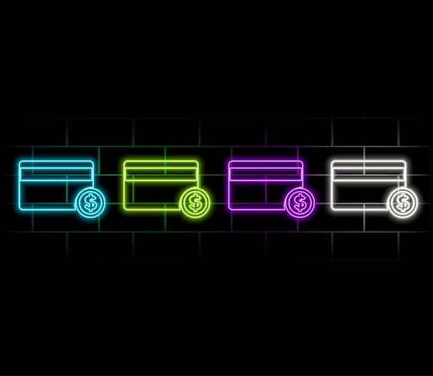 A digital illustration of several credit cards stacked neatly, with glowing lines connecting them to various common spending categories like 