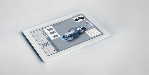A split-screen image showing two different car insurance quotes side by side on a tablet, with a magnifying glass hovering over the coverage details.